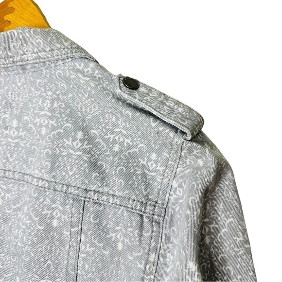 Ruff Hewn Womens Long Sleeve Gray White Full Zip Jacket Size‎ M - Picture 6 of 9